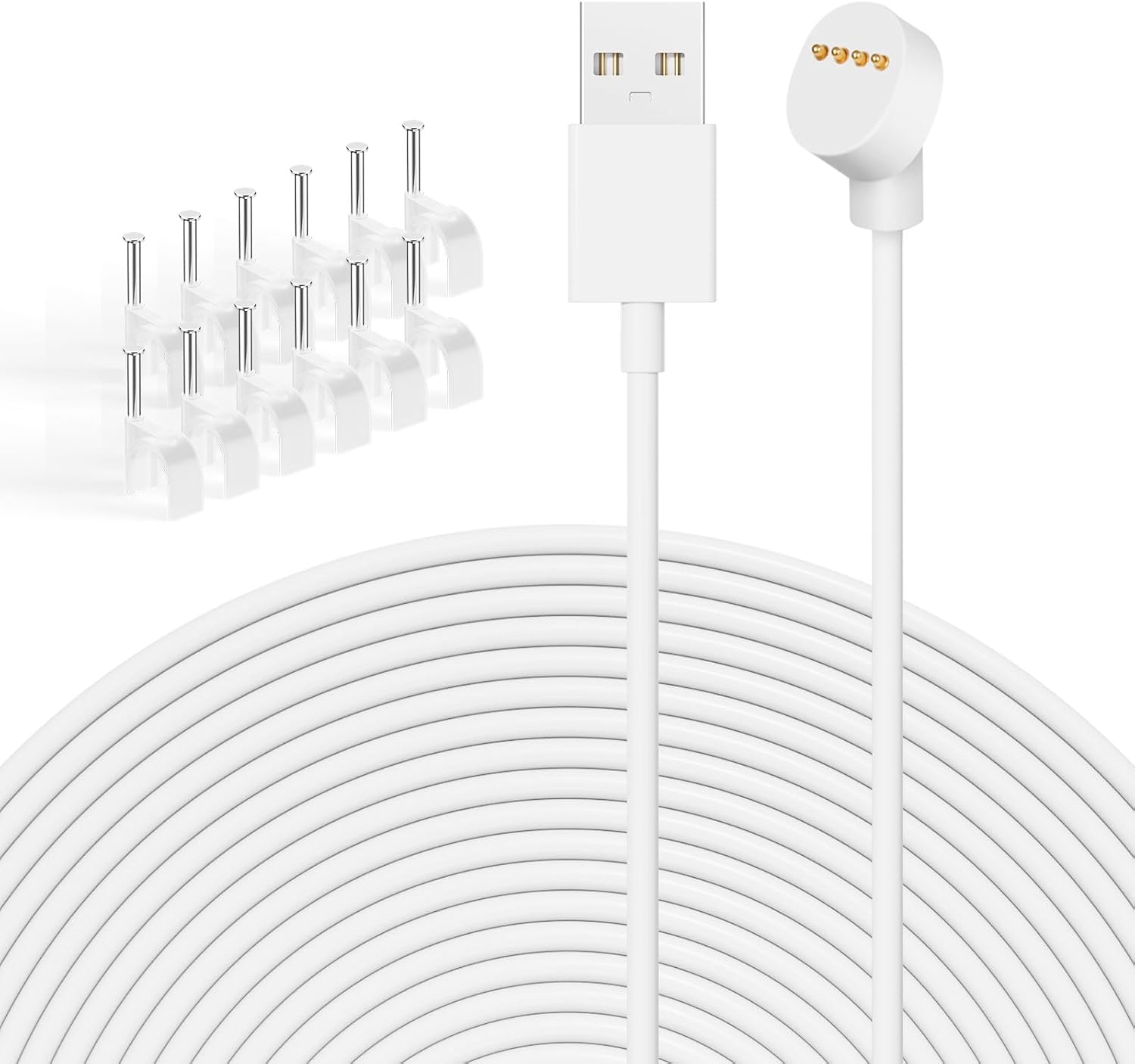 1 Pack Power Cable Compatible with Google Nest Camera Charging Cable, 34FT/10.4M...