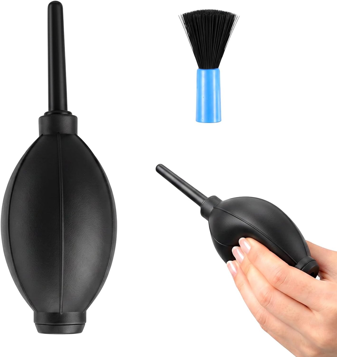 1 pcs Air Blower with Soft Brush Silicone Super Blaster Pump Dust Camera Lens Cleaner Manual...