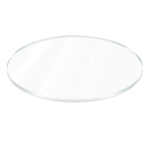 1 Pieces 1/4" Round Plexiglass Sheet, 18 Inch Diameter Clear Acrylic Circle, Round Cake Disk... image