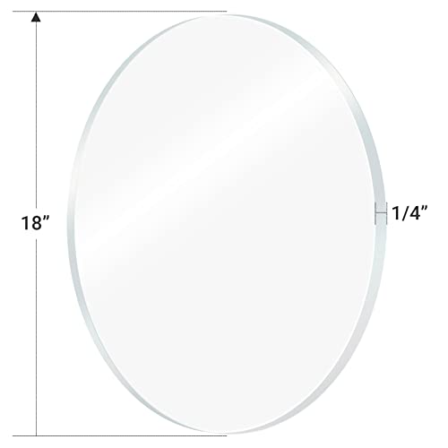 1 Pieces 1/4" Round Plexiglass Sheet, 18 Inch Diameter Clear Acrylic Circle, Round Cake Disk... image