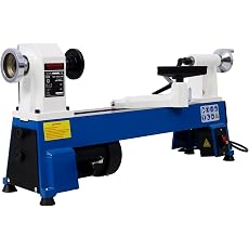 10" x 18" Wood Lathe Machine, 1/2 HP Benchtop Mini Wood Lathe for Woodworking, 5 Variable...