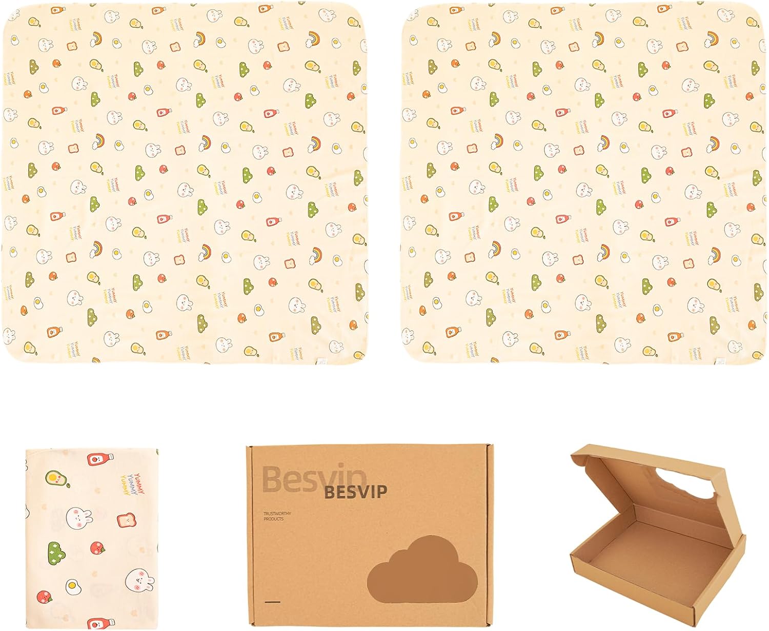 100% Cotton Knitted Baby Swaddle Blanket, 33.5"x33.5", Newborn Swaddle Wrap, Receiving...