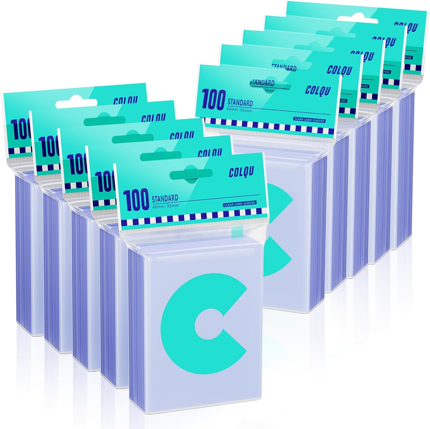 1000ct Clear Card Sleeves for Trading Cards, Soft Baseball Sports Card Sleeves, Soft Plastic...