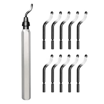 11-Blade Deburring Tool for 3D Printing, Premium High-Speed Steel Blades for Smooth Edge...