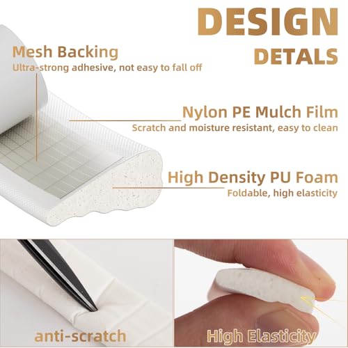 118” Wedge-Shape Foam Window Weather Stripping Door Seal Strip,Soundproofing Frame Winter... image