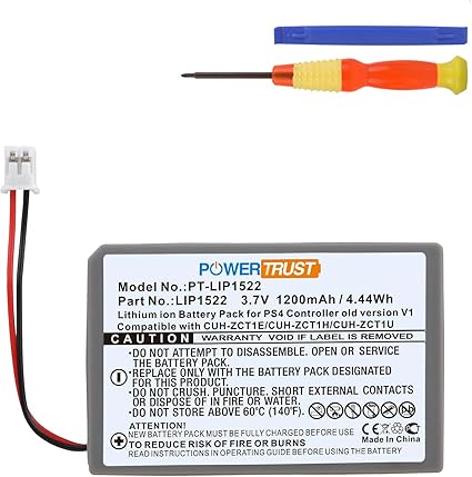1200mAh LIP1522 Replacement Battery for Sony PlayStation 4 PS4 Dualshock 4 Wireless...