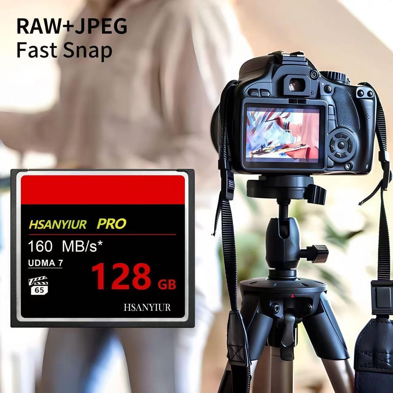 128GB UDMA Speed Up to 160MB/s,Original CF Card Camera Memory Card image