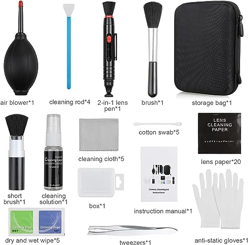 14-in-1 Camera Lens Cleaning Kit - Mirrorless & DSLR Sensor Cleaning Kit for Canon, Sony... image