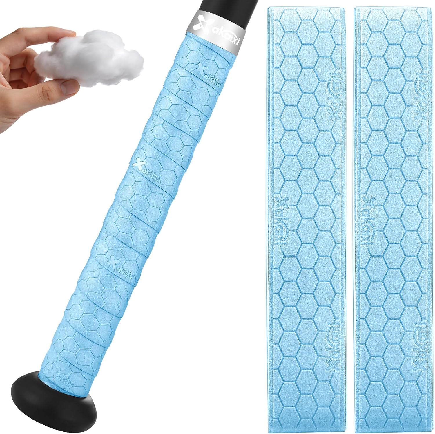2/4/6 Pack Ice Cream Drip Baseball Bat Grip Tapes 0.5mm/1.1mm/1.75mm | Precut Pro Feel...