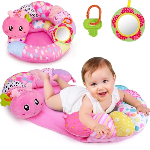 2 in 1 Baby Tummy Time Mat & Support Seated Pillow Infant Newborn Toys 0 1 2 3 4 5 6 Months...