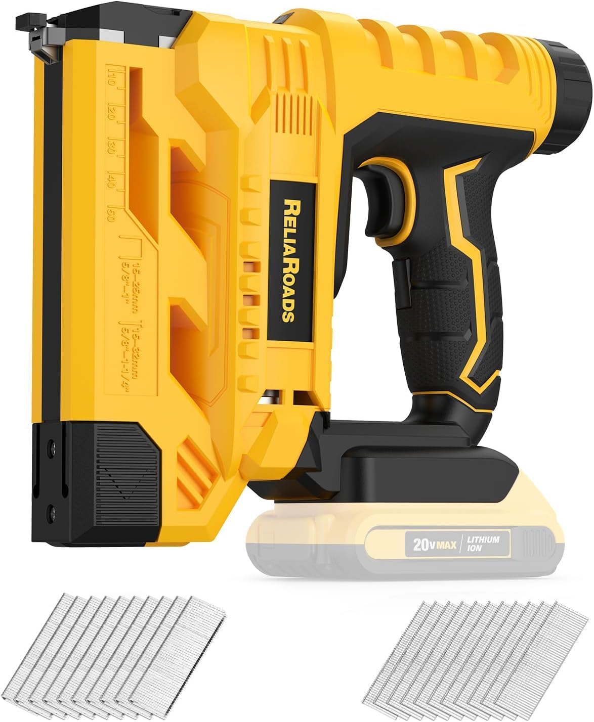 2-in-1 Cordless 18GA Brad Nailer & 1/4 Crown Stapler for DeWALT 20V MAX Battery (Tool Only)...