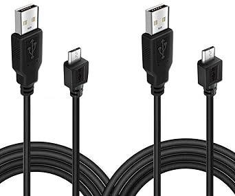 2 Pack 10ft Charging Cable Compatible with PS4 Controller, Play and Charger Cable Data Sync... image