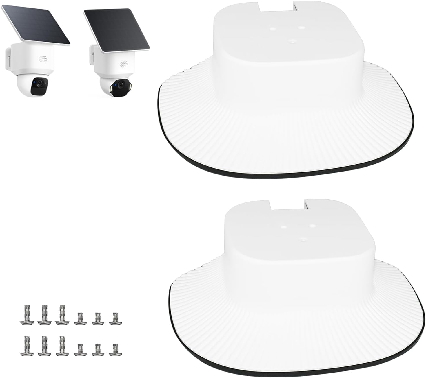 2 Pack Sun Rain Shade Cover Compatible with Eufy SoloCam E30/E42, Weatherproof Outdoor...