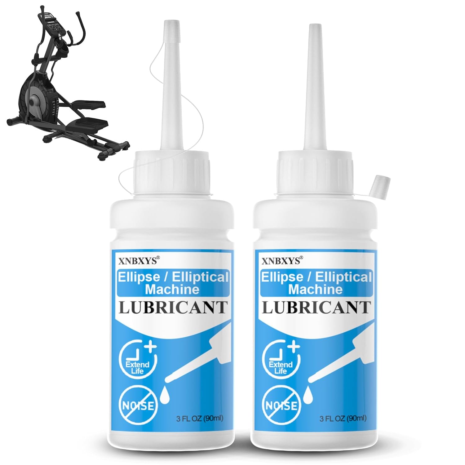 2 Pcs Elliptical Exercise Machine Lubricant, Lube Apply to Under Desk Ellipse Leg Exerciser...