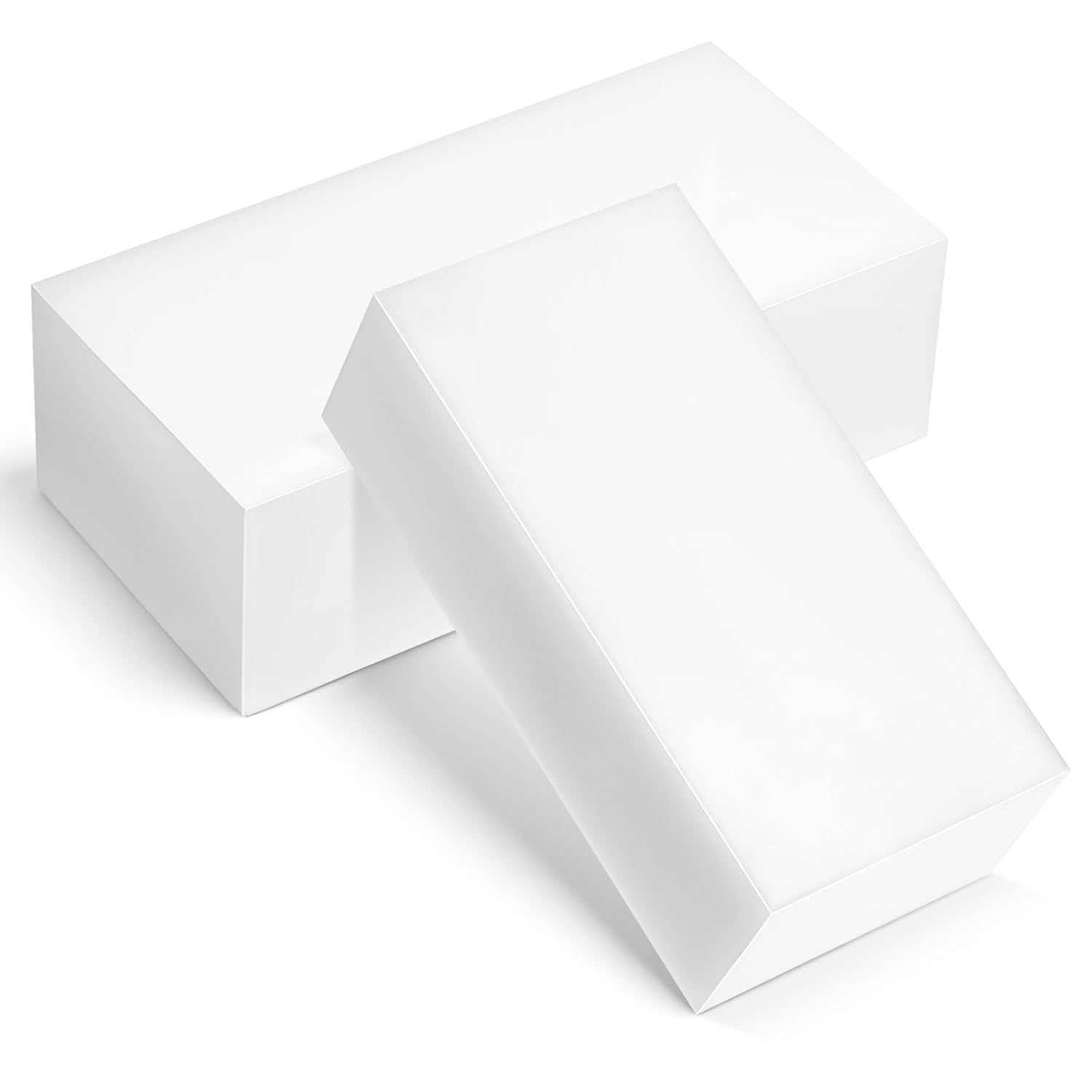 2 Pcs Hdpe Plastic Block 2" x 3" x 6" Polyethylene High Density Sheet Blocks for DIY...