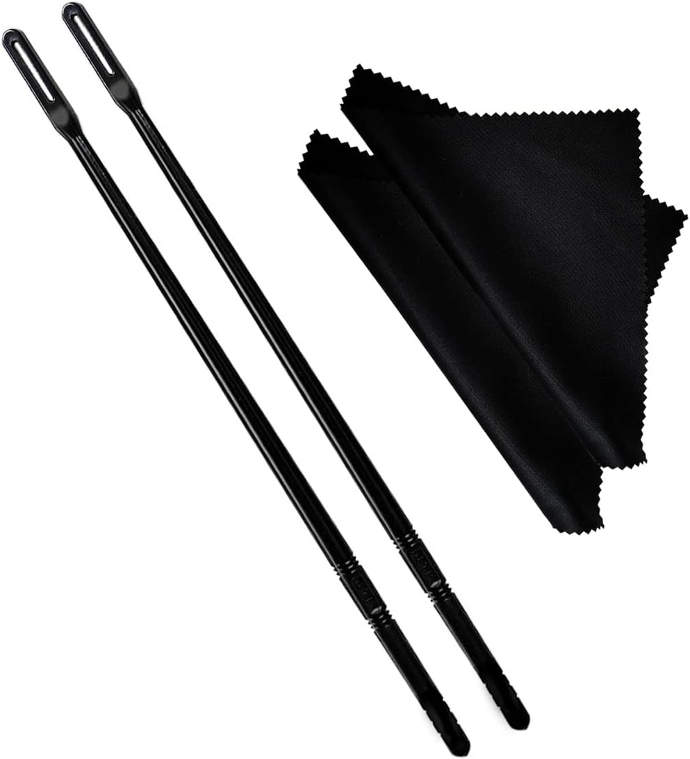 2 Sets Flute Cleaning Rod and Cloth, Flute Cleaning Kit, Flute Cleaning Rod and Flute...
