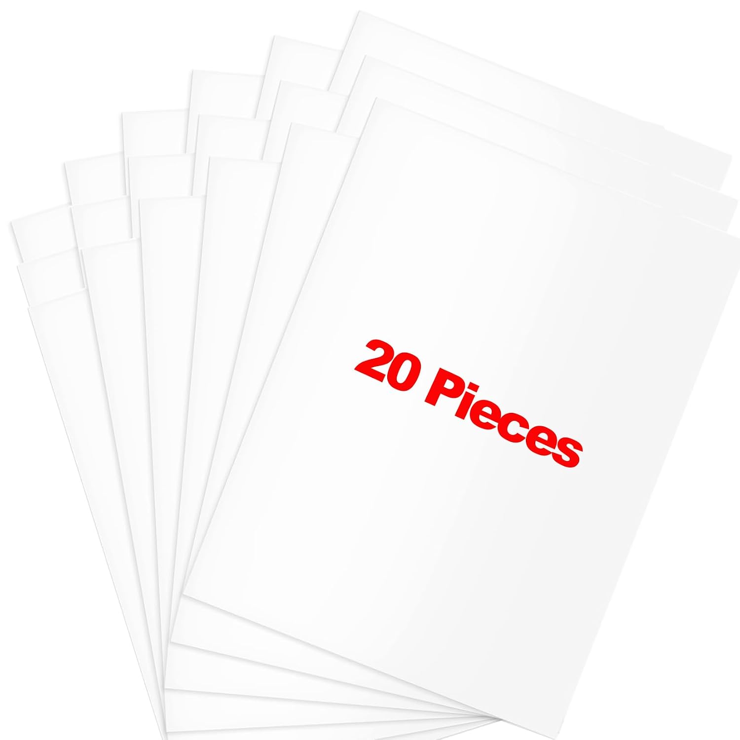 20 Pieces Vinyl Siding Repair Kit, White Self-Adhesive Vinyl Siding Patch Kit for Any...