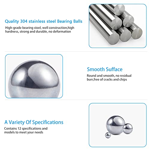 200 pcs Paint Mixing Balls Stainless Steel Mixing Agitator Balls for Mixing Model... image