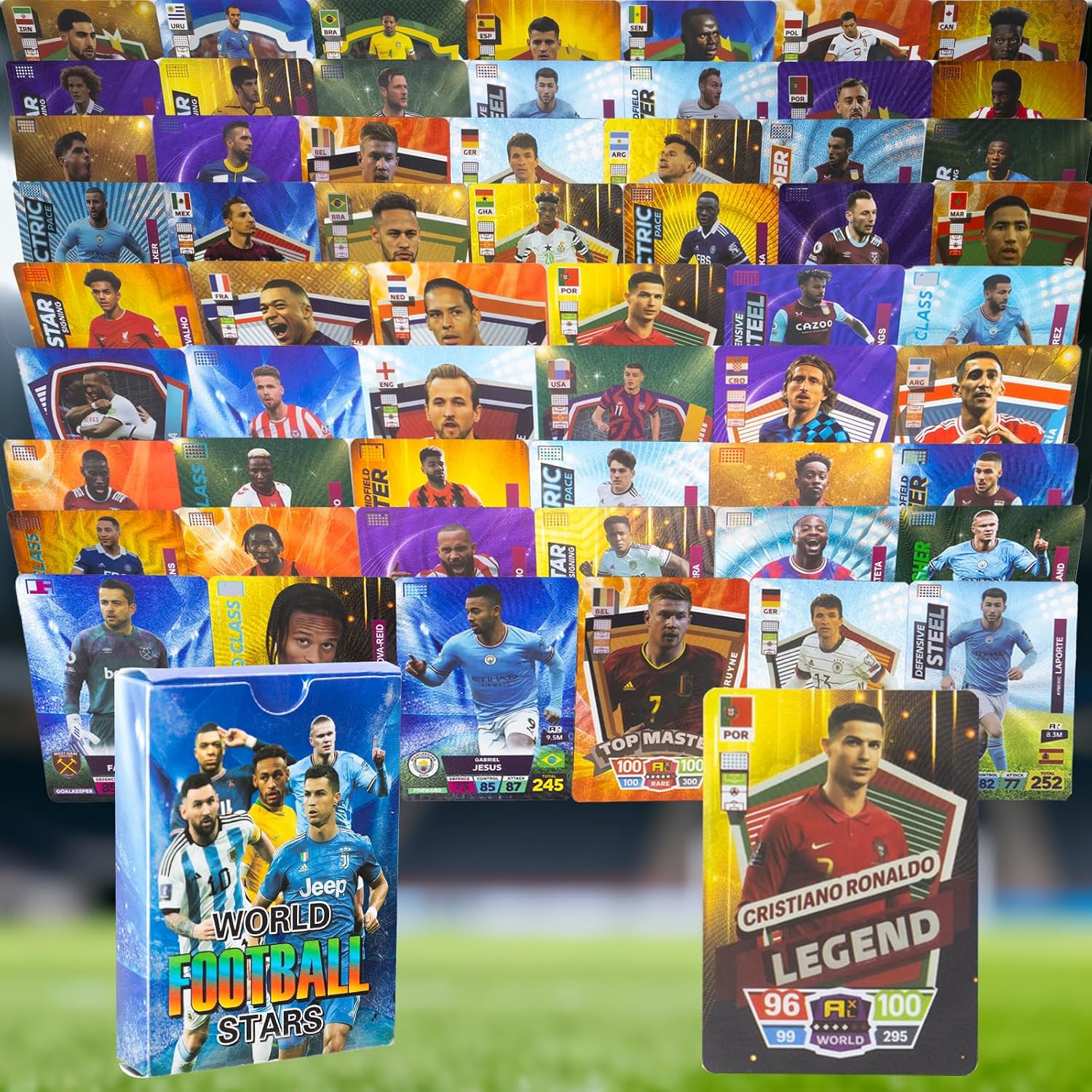 2026 Soccer Trading Cards | 55 Unique Collectible Cards per Box | Premium Paper, for Soccer... image