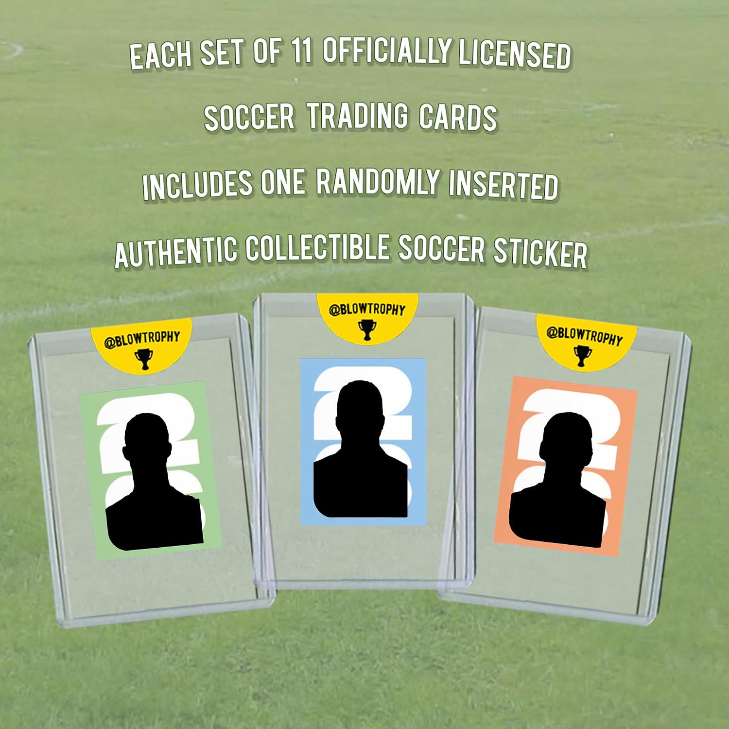2026 World Cup Superstars Soccer Trading Card Set, 11 Cards + 1 Sticker | 11 Officially... image