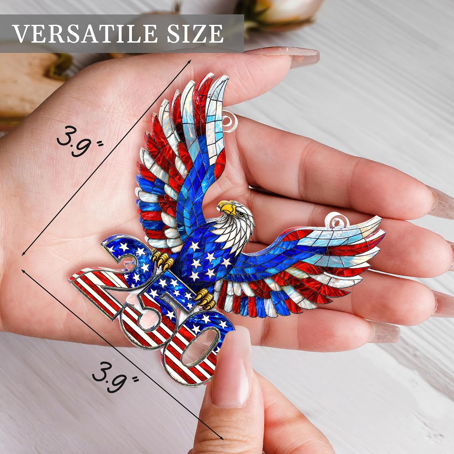 250 Anniversary USA Ornament, 2D Acrylic USA 250th Anniversary Merchandise, Fourth of July... image