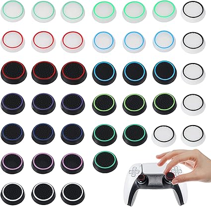 28pcs Thumb Grips Joystick,Controller Accessories,Full Protection,Anti-Slip Anti-Scratch...