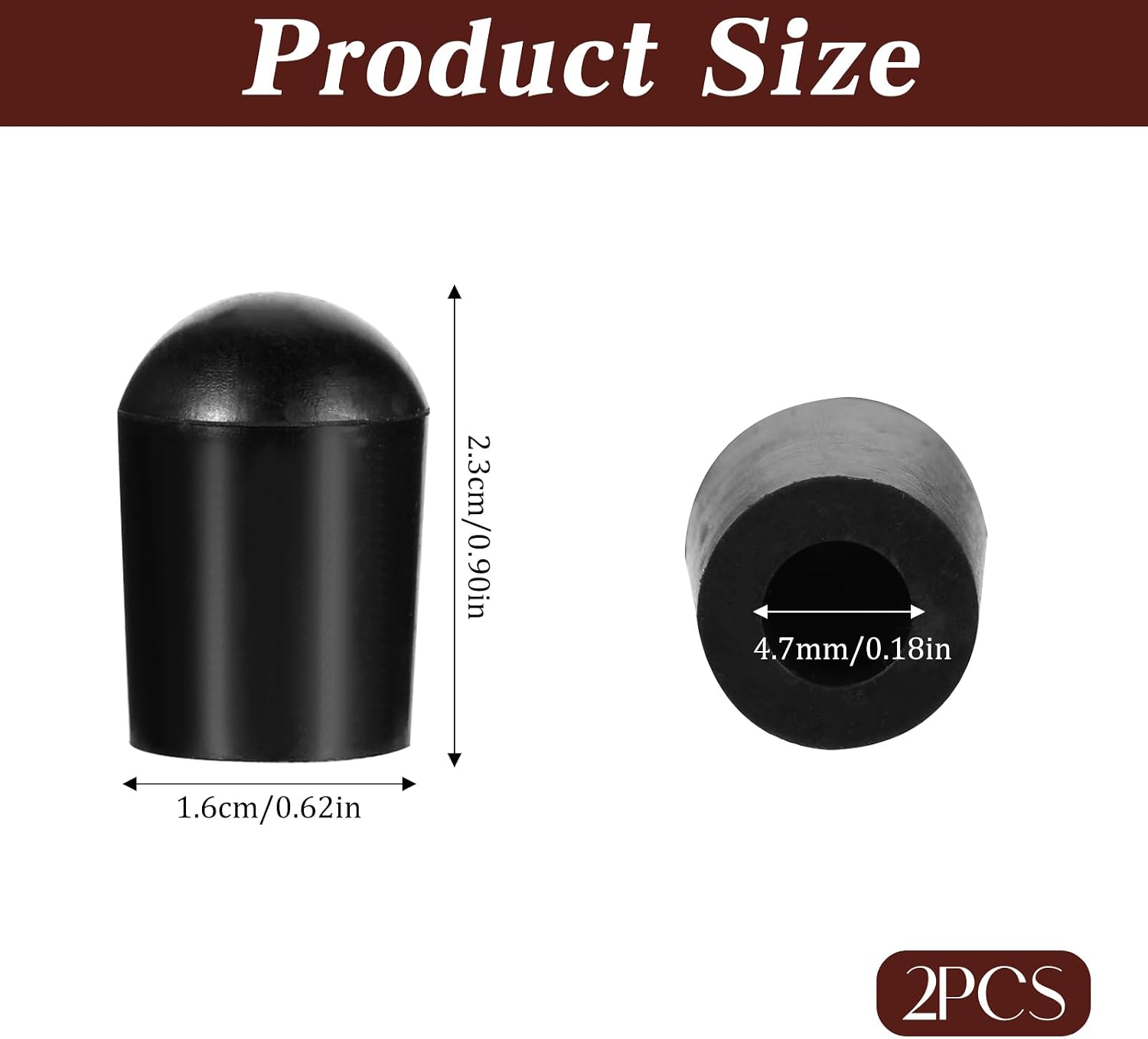 2Pcs Cello Endpin Rubber Tip, Cello Endpin Stopper Slipstop Holder Celloes Rock Stopper End... image