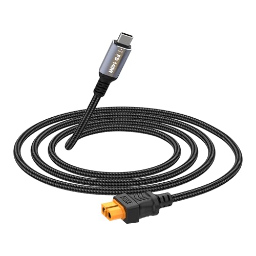 3.3ft USB C to XT60 Adapter Cable, SC100 Protocol Type-C Male to XT60 Female Fast Charging...