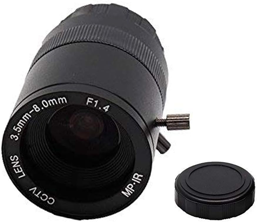 3.5-8.0mm F1.4 CCTV Lens CS Mount Manual Focus Zoom Focal IR 1/3" 1:1.4 for Security IP Camera