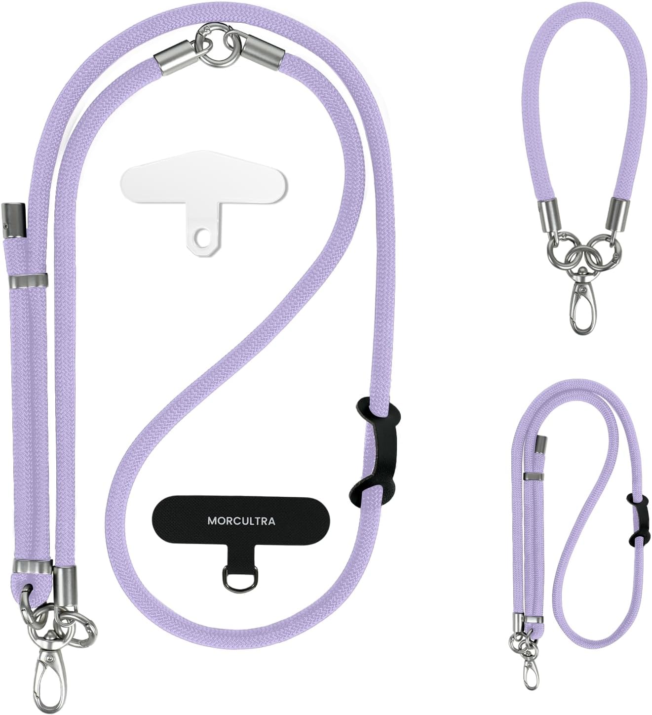 3-in-1 Phone Lanyard Crossbody/Neck/Wrist, Anti-theft Adjustable phone strap with 2 Phone...