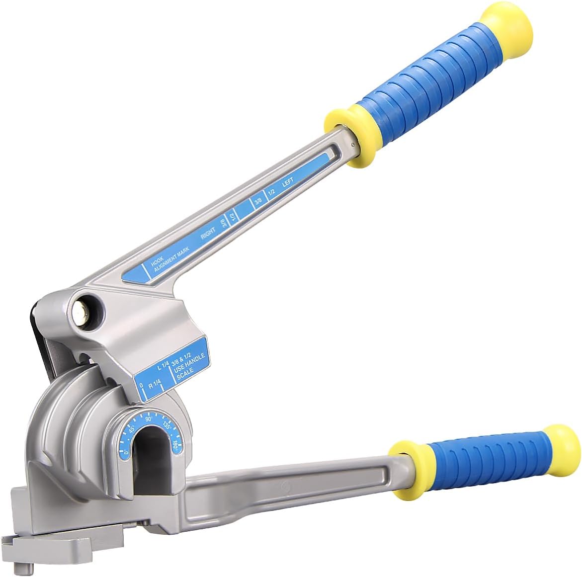 3-IN-1 Tube Bender, Outer Diameter 1/4", 3/8", 1/2" (12.7 mm), 0-180° Manual Pipe Bender...
