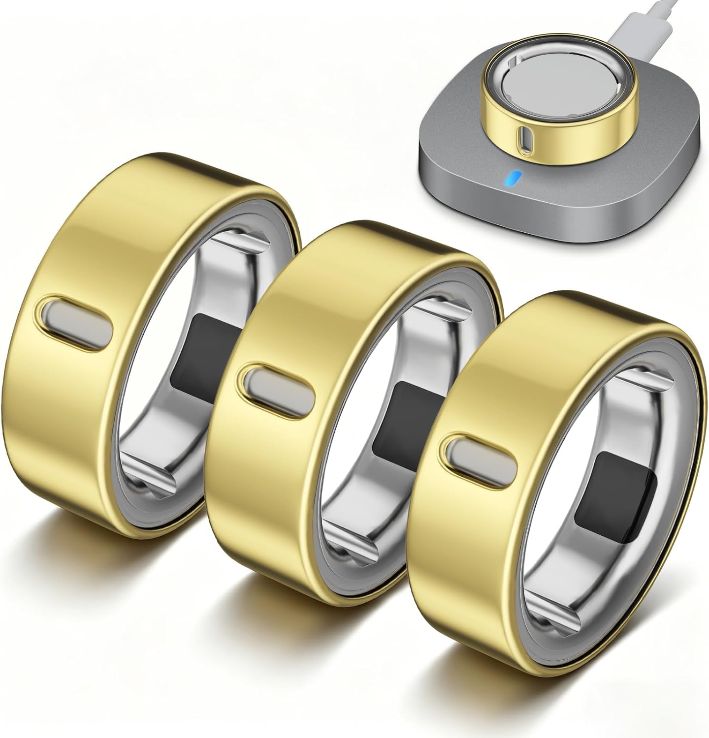 3 Pack Ring Cover Compatible with Oura Ring Gen 4/Gen 3 - Size 8, Support Charging with...