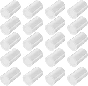 35mm Caliber Plastic Film Canisters-20pc (Clear)