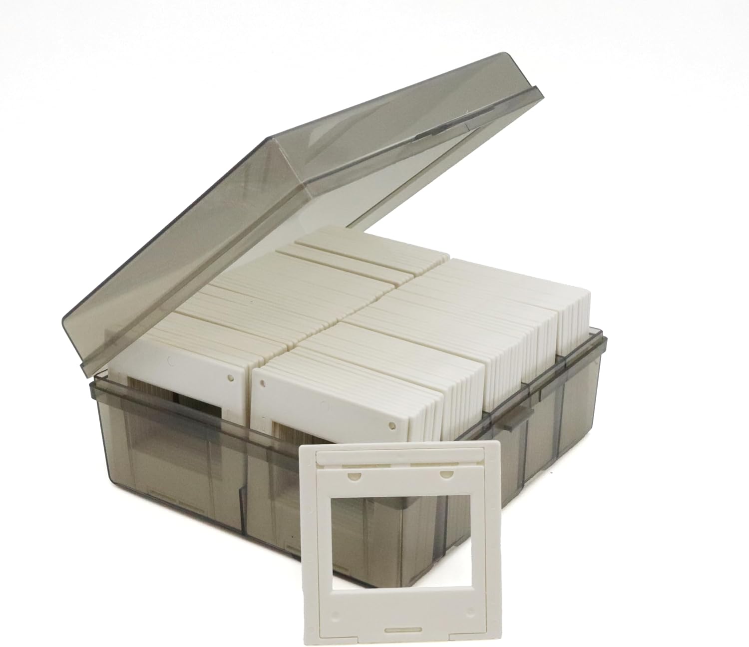 35mm Slide Mounts (100 Pack) – Reusable Plastic Snap-in Frames for 135 Film �