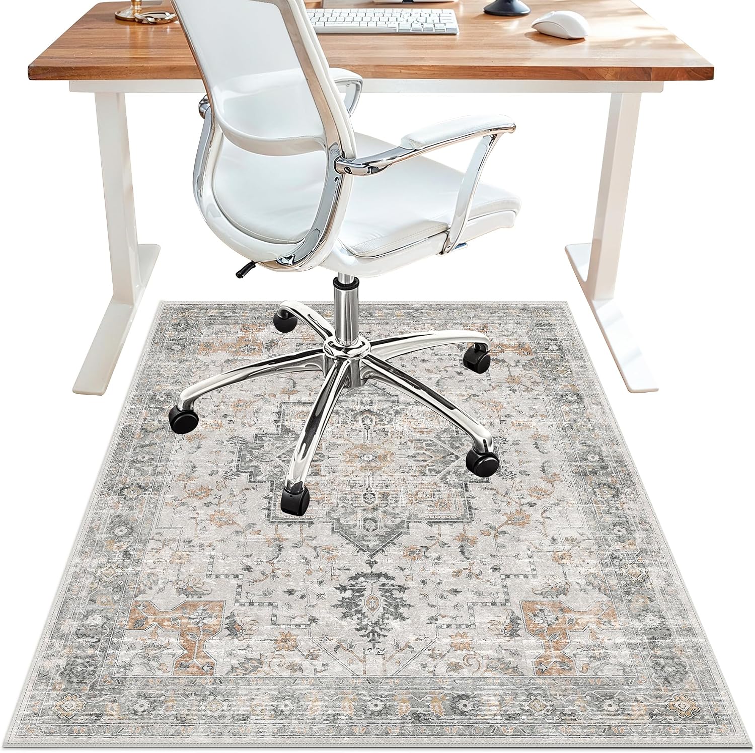 36"x48" Office Chair Mat for Hardwood Tile Floor, Under Desk Carpet Protector for Rolling...