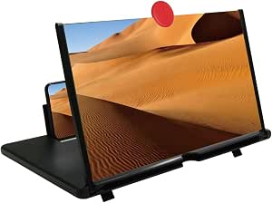 3D HD Screen Magnifier Amplifier Projector Screen for Movies, Videos,and Gaming. Foldable...