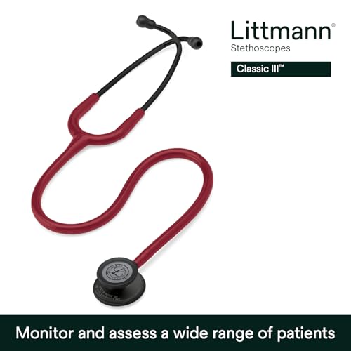 3M Littmann Classic III Monitoring Stethoscope, 5868, More Than 2X as Loud, Weighs Less... image