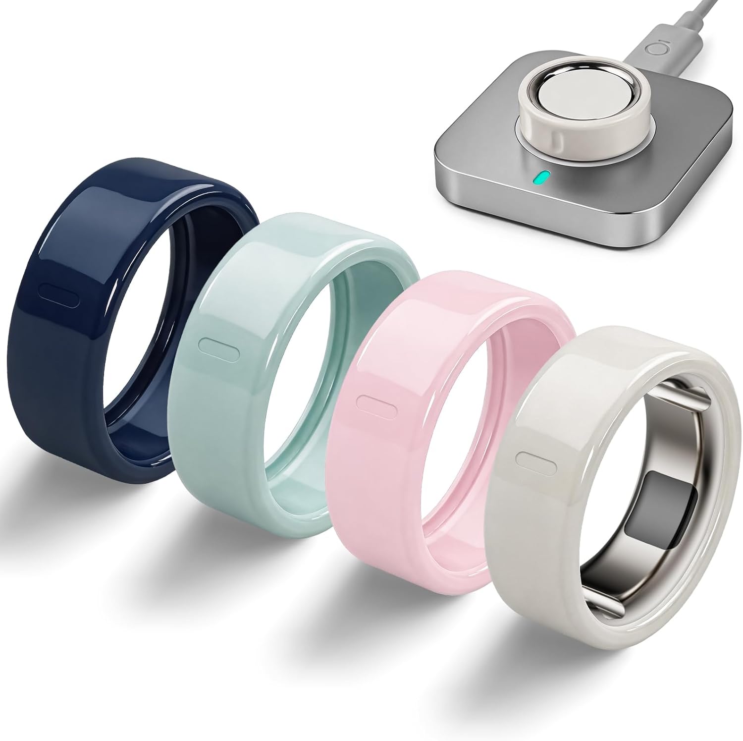 4 Pack Ring Cover Compatible with Oura Ring Gen 4/Gen 3 Horizon/Heritage, Anti-Scratch Ultra...