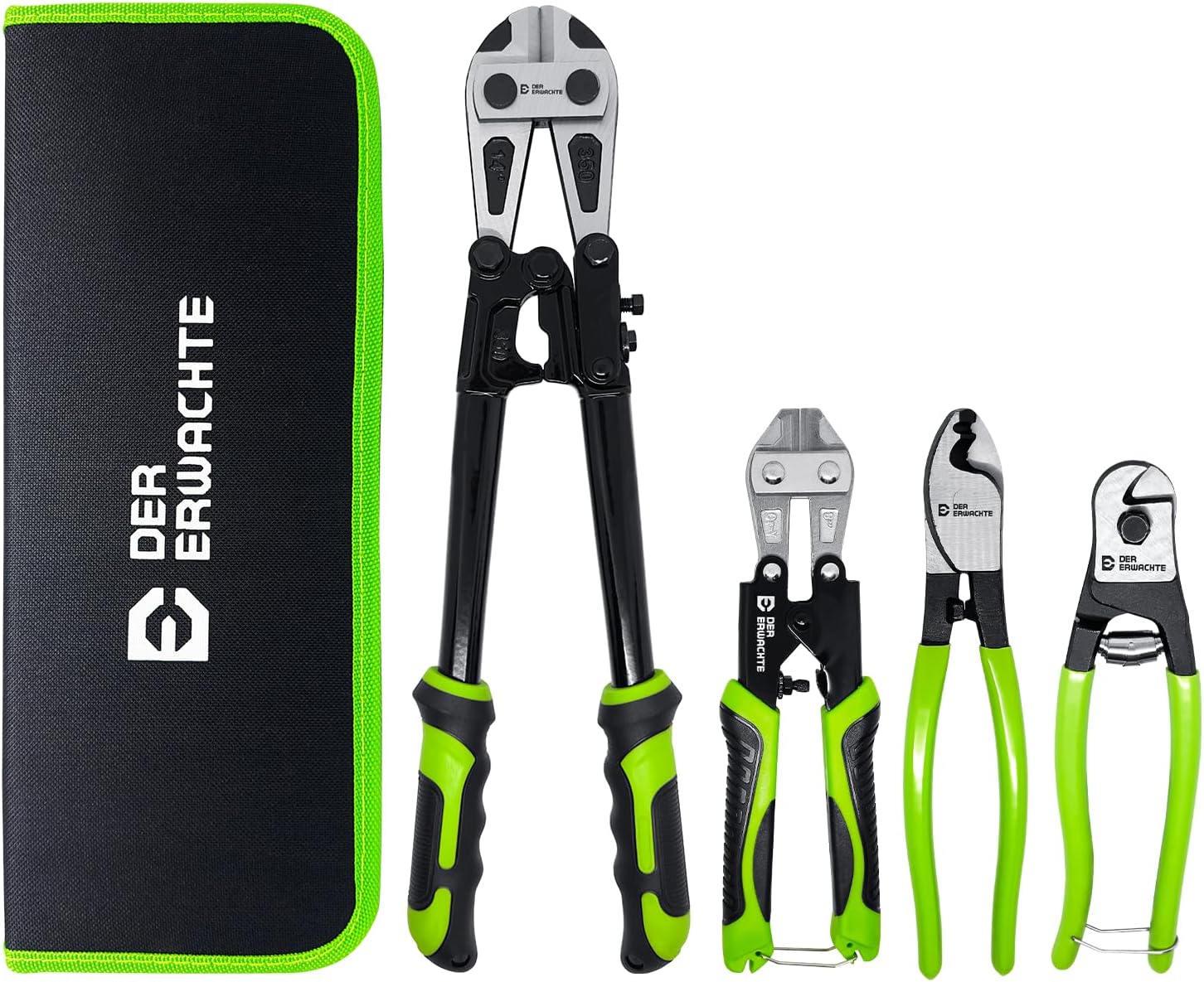 4-Piece Bolt Cutter Pliers Set, 14" Heavy Duty Bolt Cutter, 8" Mini Bolt Cutter, 8" Wire...