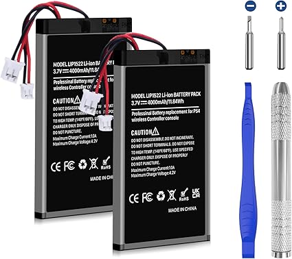 4000mAh PS4 Controller Battery, Replacement for PS4/PS4 Pro/PS4 Slim PlayStation 4 Dualshock...