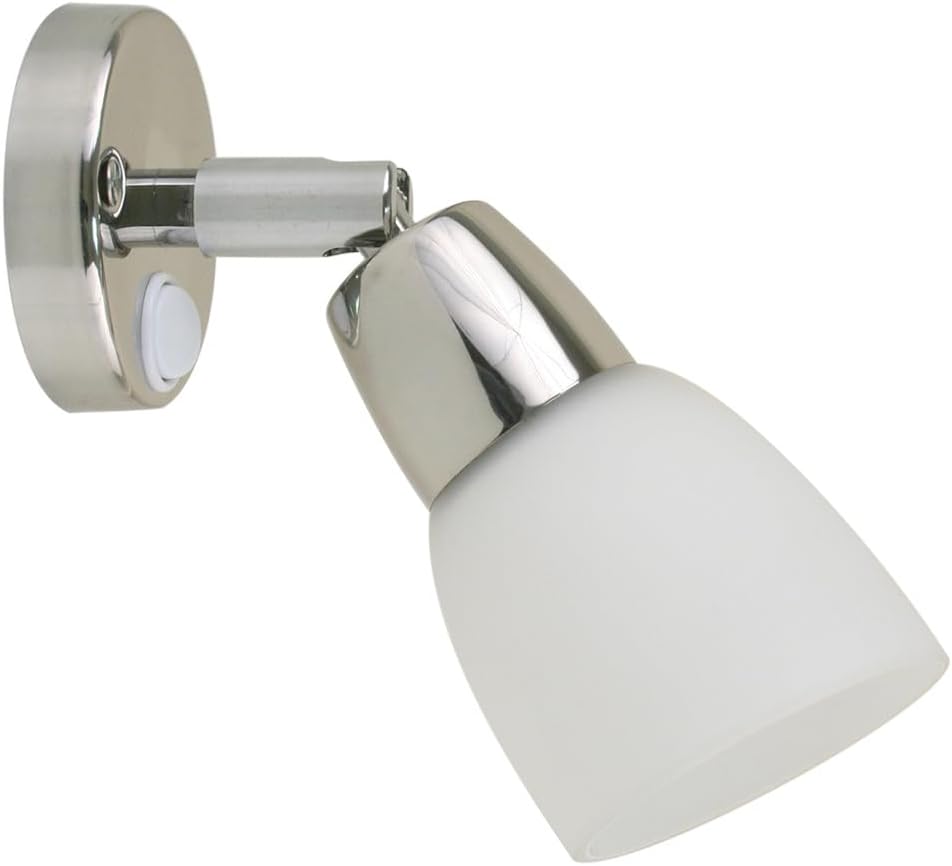 41365P - Aftermarket Replacement SS Reading Light With Frosted Glass Shade - 10-30v...