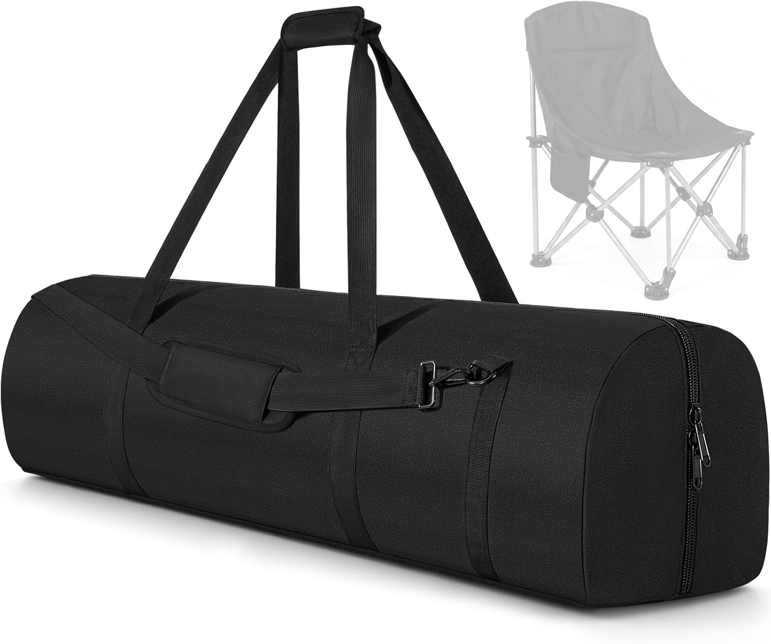 42 Inch Camping Chair Replacement Bag, Heavy Duty Foldable Carrying Bag with Zippered and...