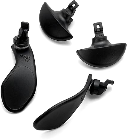 4PCS Metallic Back Paddles for PS5 Edge Controller, Interchangeable Metal Stainless Steel...