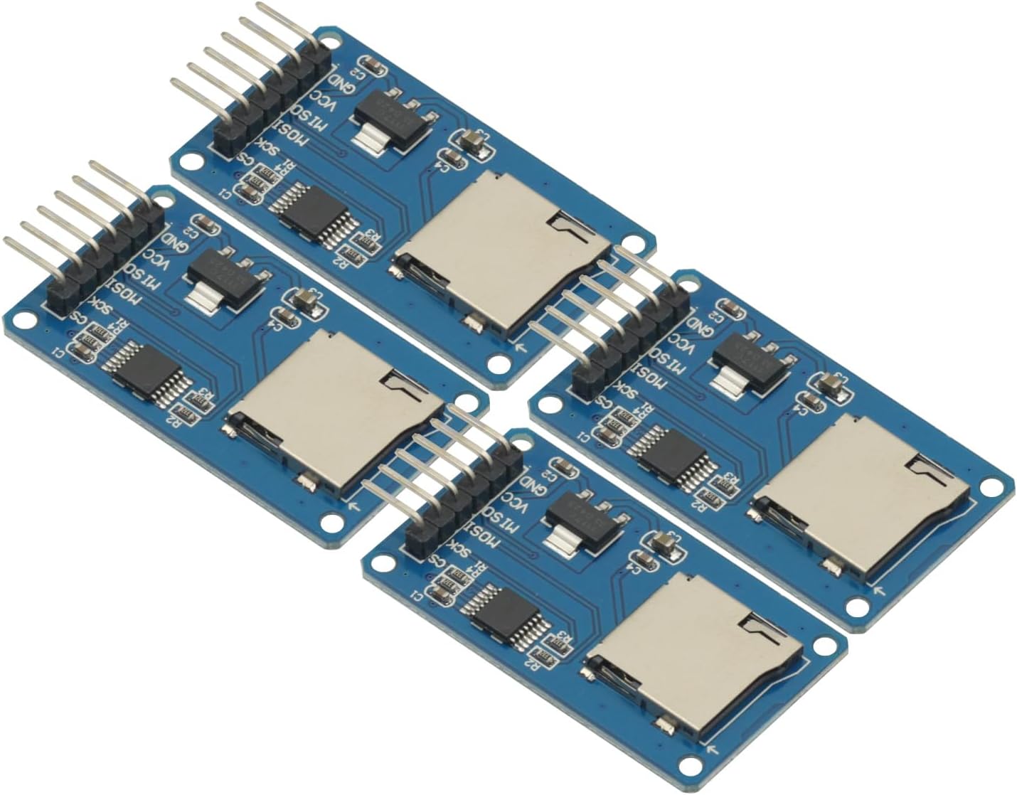 4Pcs Micro SD Storage Expansion Board Micro SD TF Card Memory Shield Module SPI for Arduino...