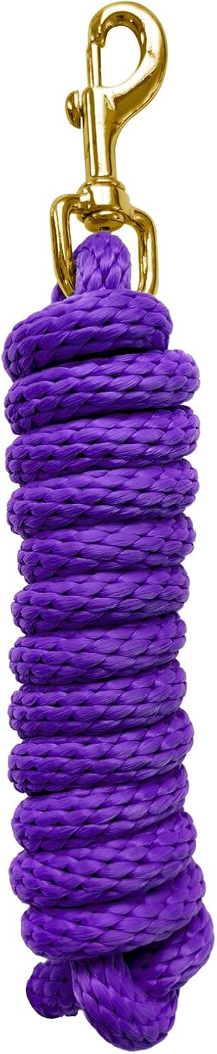 5/8" x 8' Horse Lead Rope, Durable Nylon Lead Ropes for Horses with Cast Iron Hardware Daily...