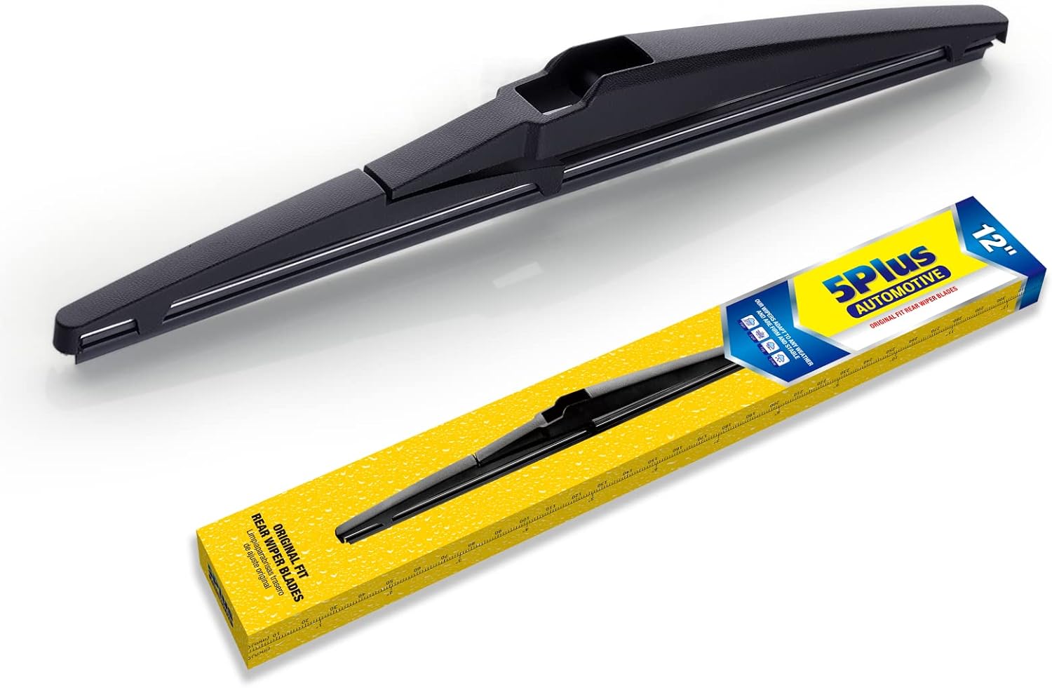 5 PLUS 12" Rear Wiper Blades Replacement For TOYOTA RAV4 2024-2019,2012-2001, Highlander...