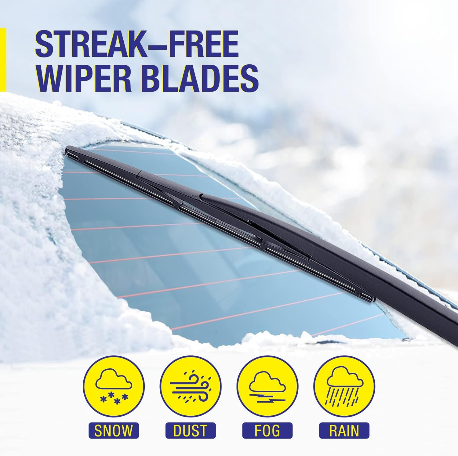 5 PLUS 12" Rear Wiper Blades Replacement For TOYOTA RAV4 2024-2019,2012-2001, Highlander... image