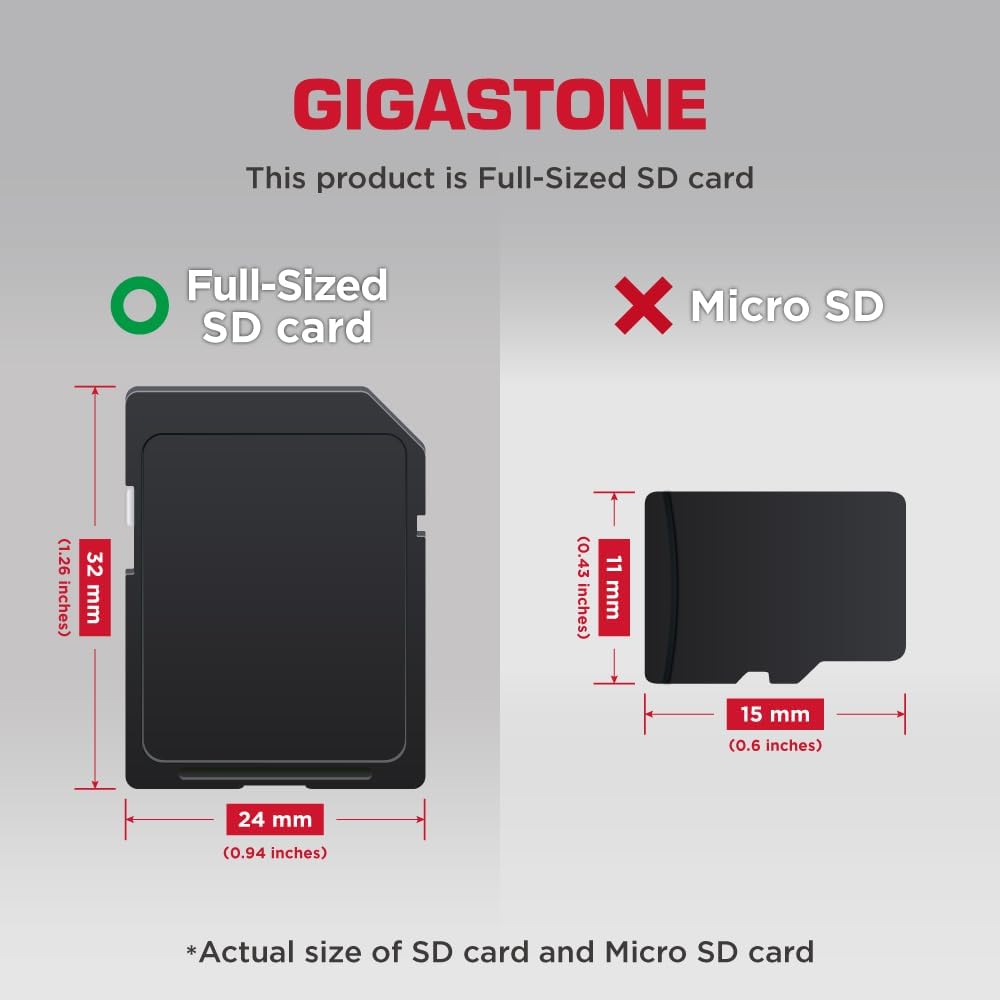 【5-Years Data Recovery】 GIGASTONE 64GB SD Card, 4K Camera Pro, UHS-I A1 V30 SDXC Memory... image