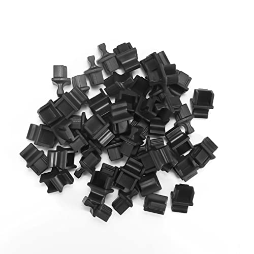 50 Pack RJ45 Dust Cover Cap Ethernet Port Plugs Network Switch Port Protector for Fiber...