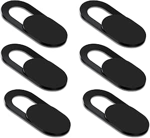 [6 Pack] Webcam Cover Slide 0.027in Ultra Thin Web Camera Cover fits Laptop, Desktop, PC...